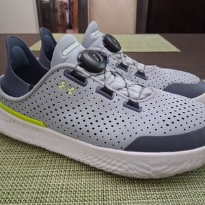 Under Armour SlipSpeed Training Shoes 3026197-402 Harbor Blue Lime Mens Size 7